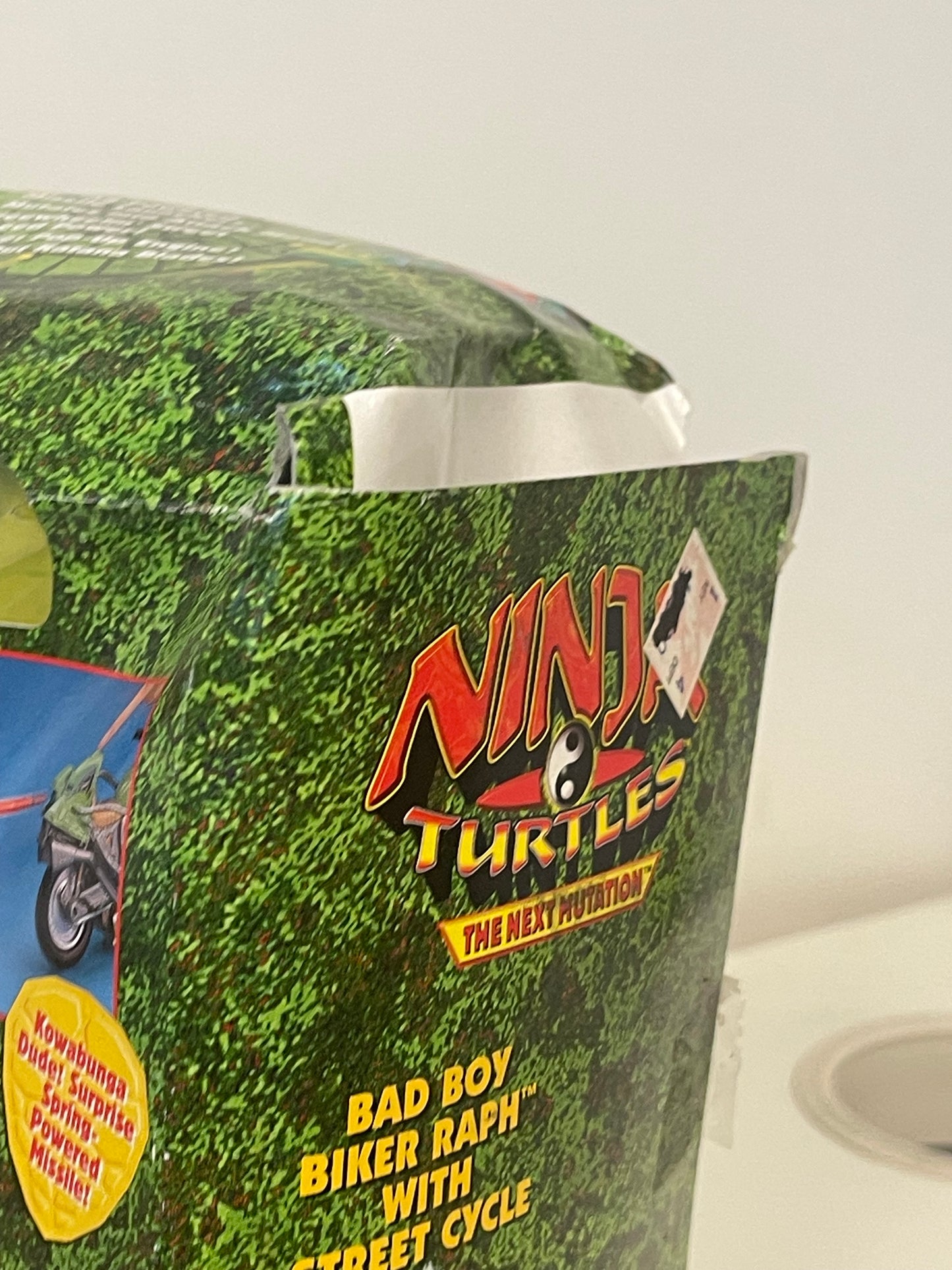 Mutant Ninja Turtles The Next Mutation Bad Boy Biker Raph w/ Street Cycle