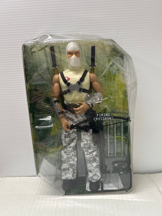 GI Joe Cobra 2008 Storm Shadow 12 inch Firing Crossbow Hasbro - CARD REMOVED