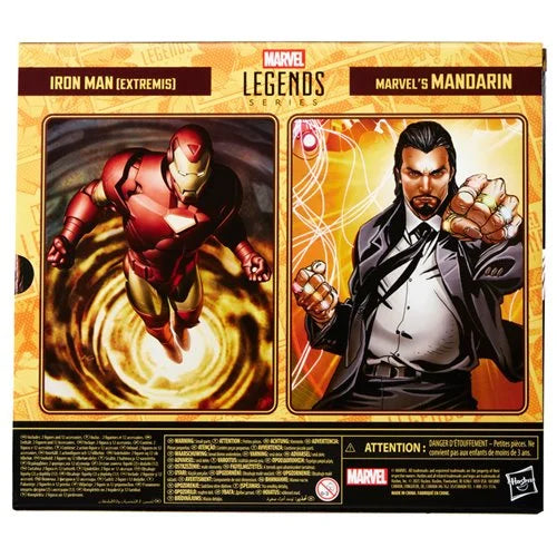 Iron Man Marvel Legends Series Iron Man (Extremis) and Mandarin 6-Inch Action Figures