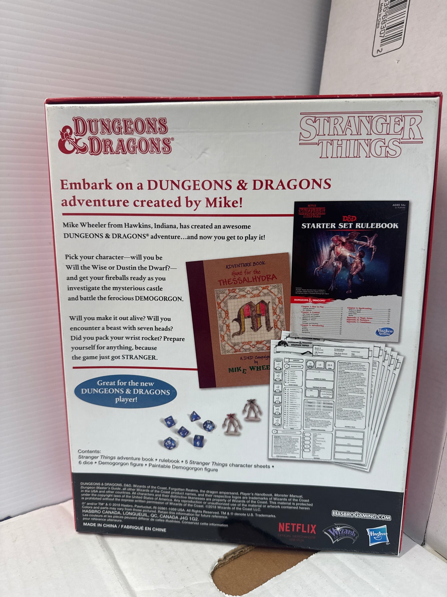 Hasbro Stranger Things Dungeons & Dragons Starter Set - Open Box Complete