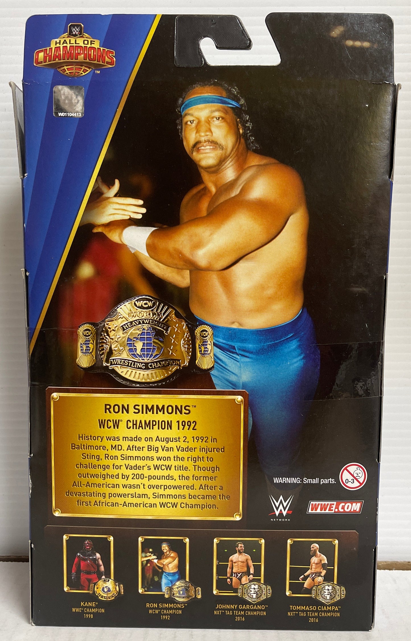 Mattel WWE Elite Legends Ron Simmons Hall Of Champions Wrestling Figure