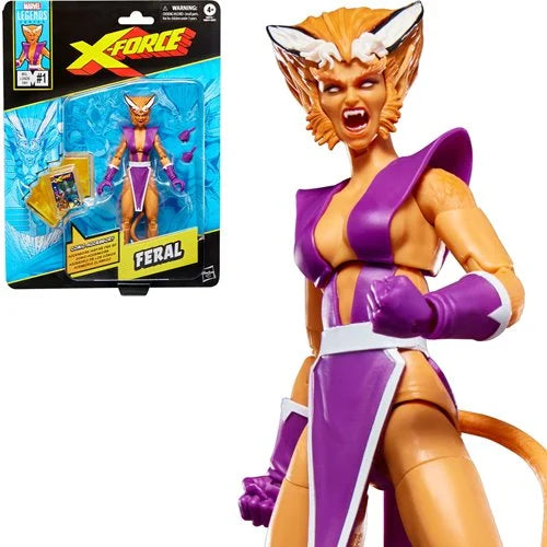 X-Men X-Force Marvel Legends Series Feral 6-Inch Action Figure