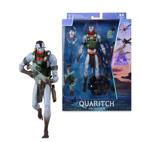 Mcfarlane Collector Avatar Quaritch Ash Warrior Platinum Edition NIB