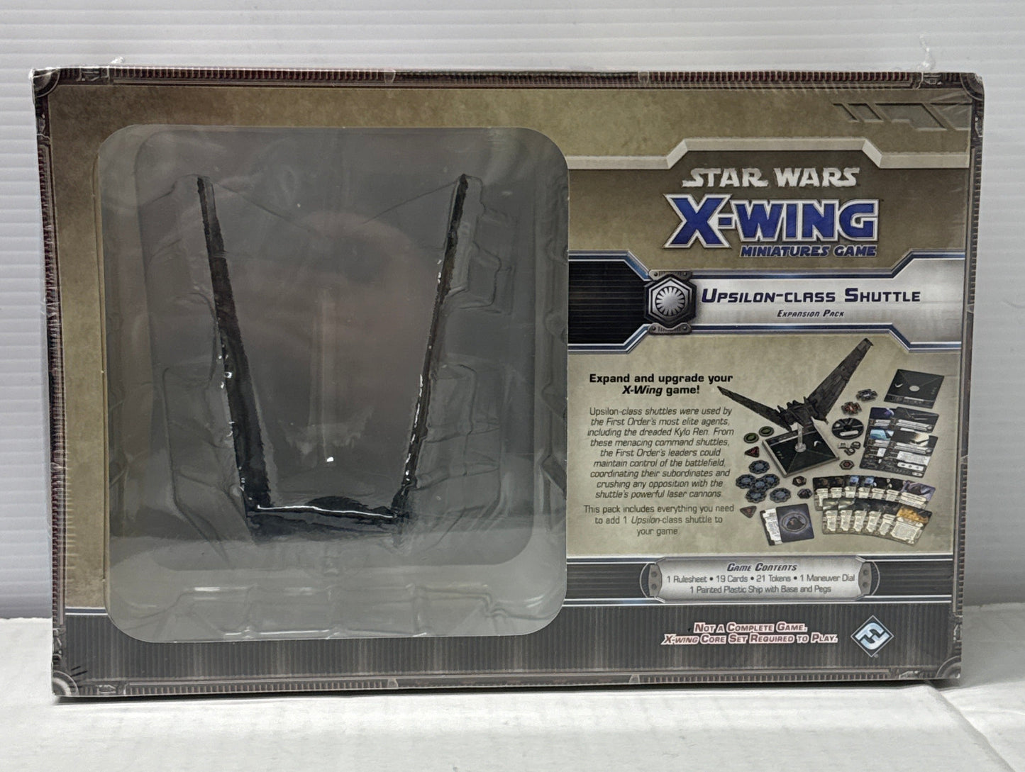Star Wars X-Wing 1st Edition Miniatures Game Upsilon-Class Shuttle Expansion SEALED