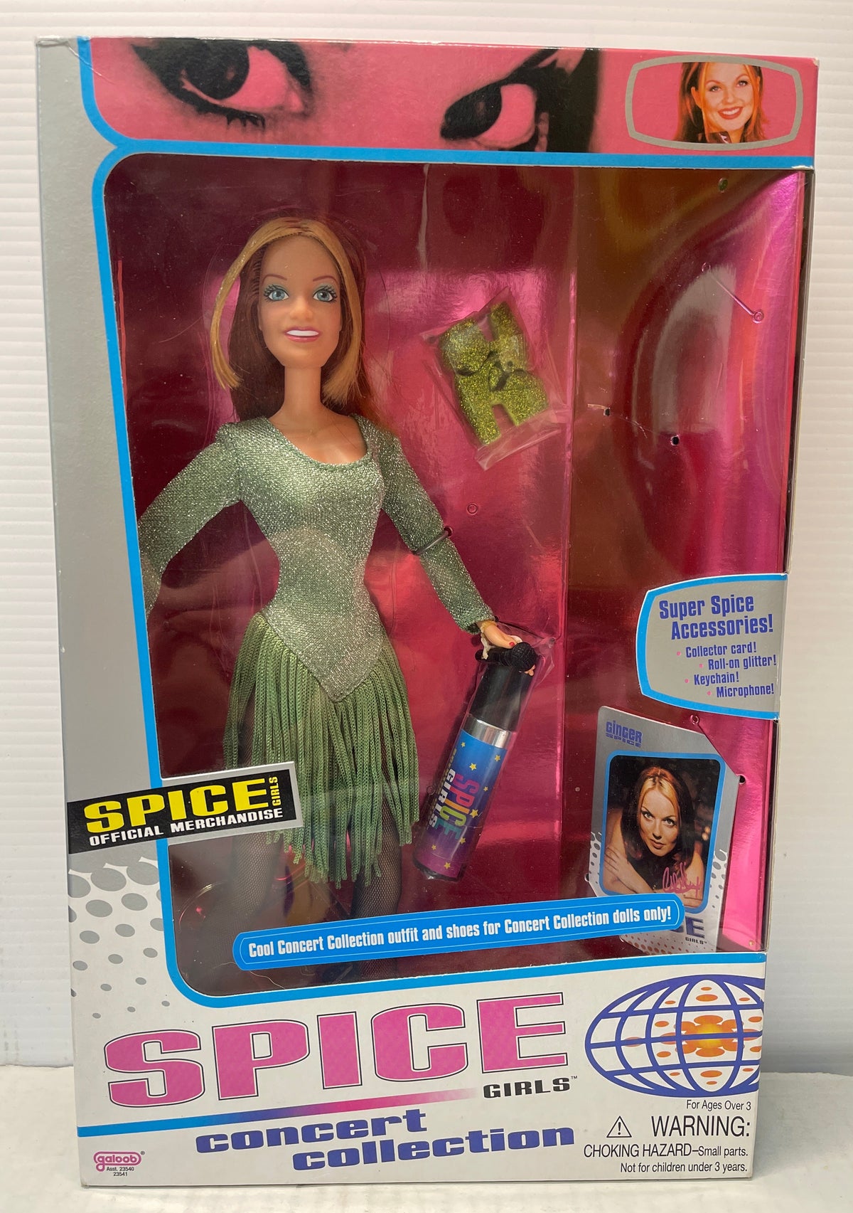 Galoob Spice Girls Concert Collection Geri 11in Fashion Doll w/ Accessories 1999