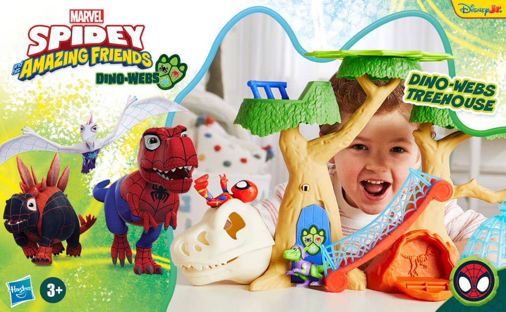 Marvel Spidey and His Amazing Friends Dino-Webs Treehouse