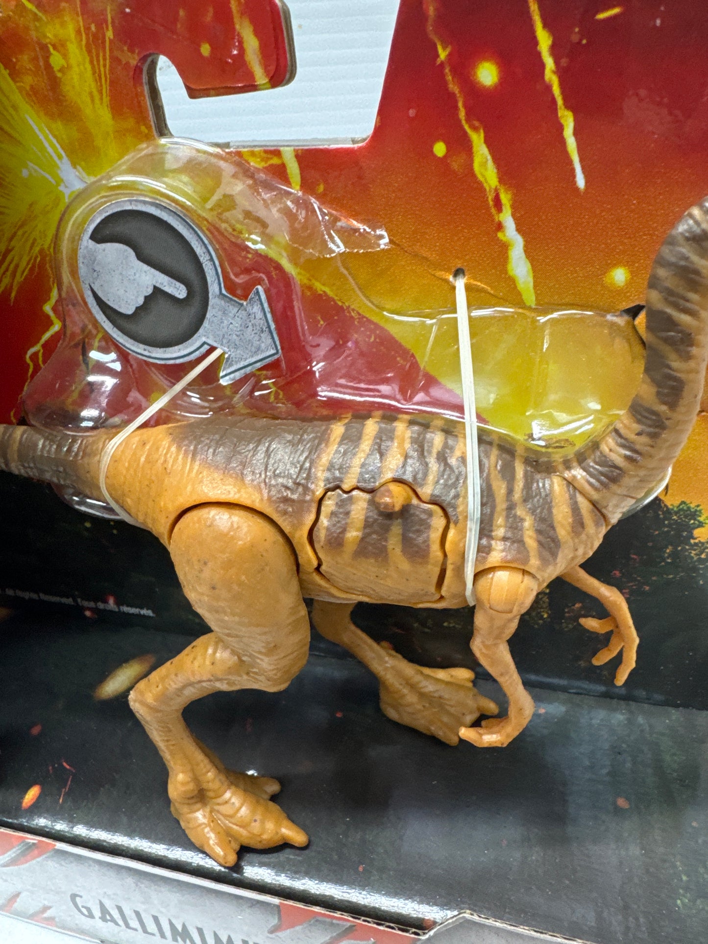 Mattel Jurassic World Battle Damage Gallimimus Figure 2017