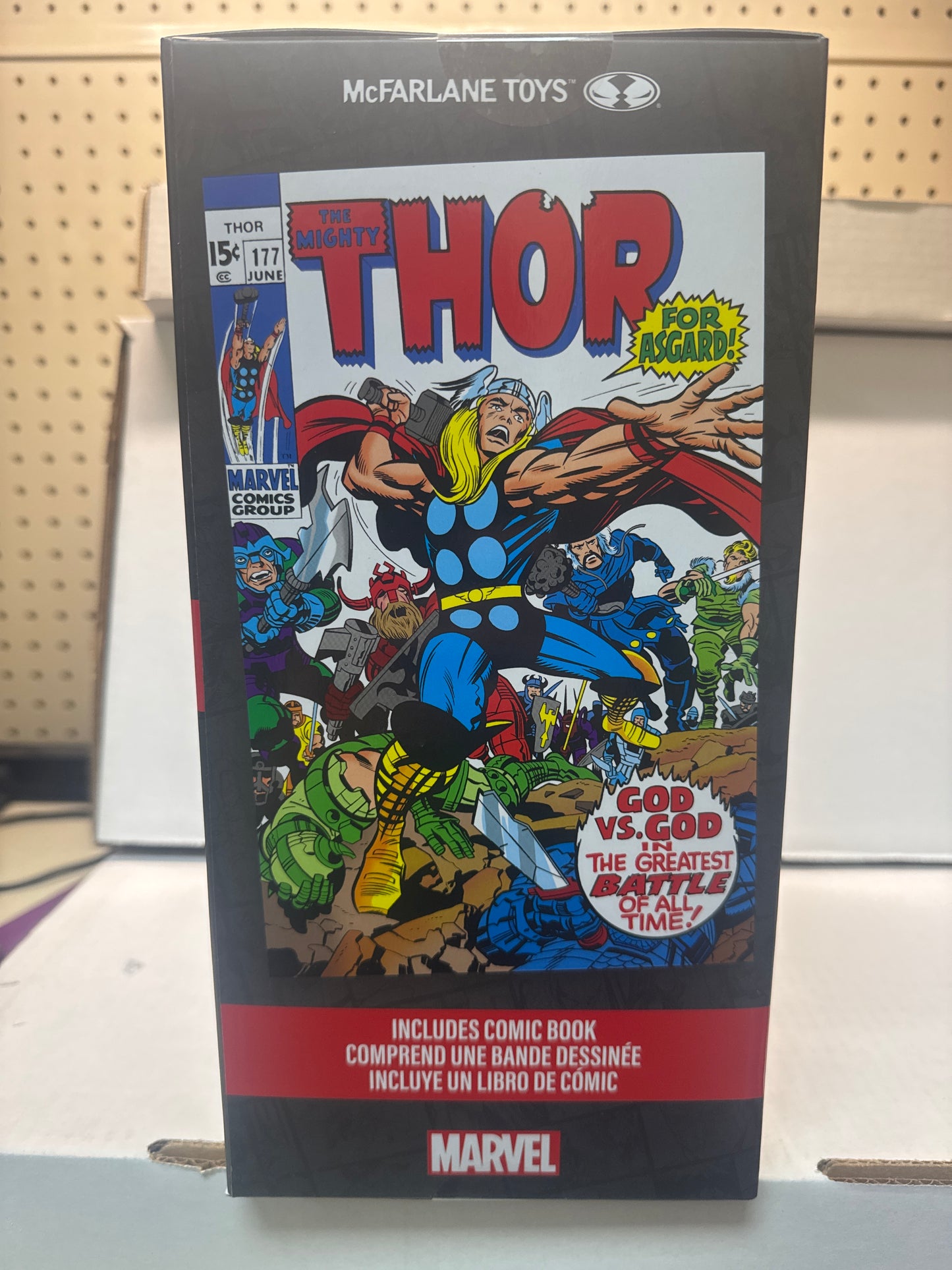 Marvel Thor - The Mighty Thor #177 1:6 Posed Figure With Scene & Comic - NSIB