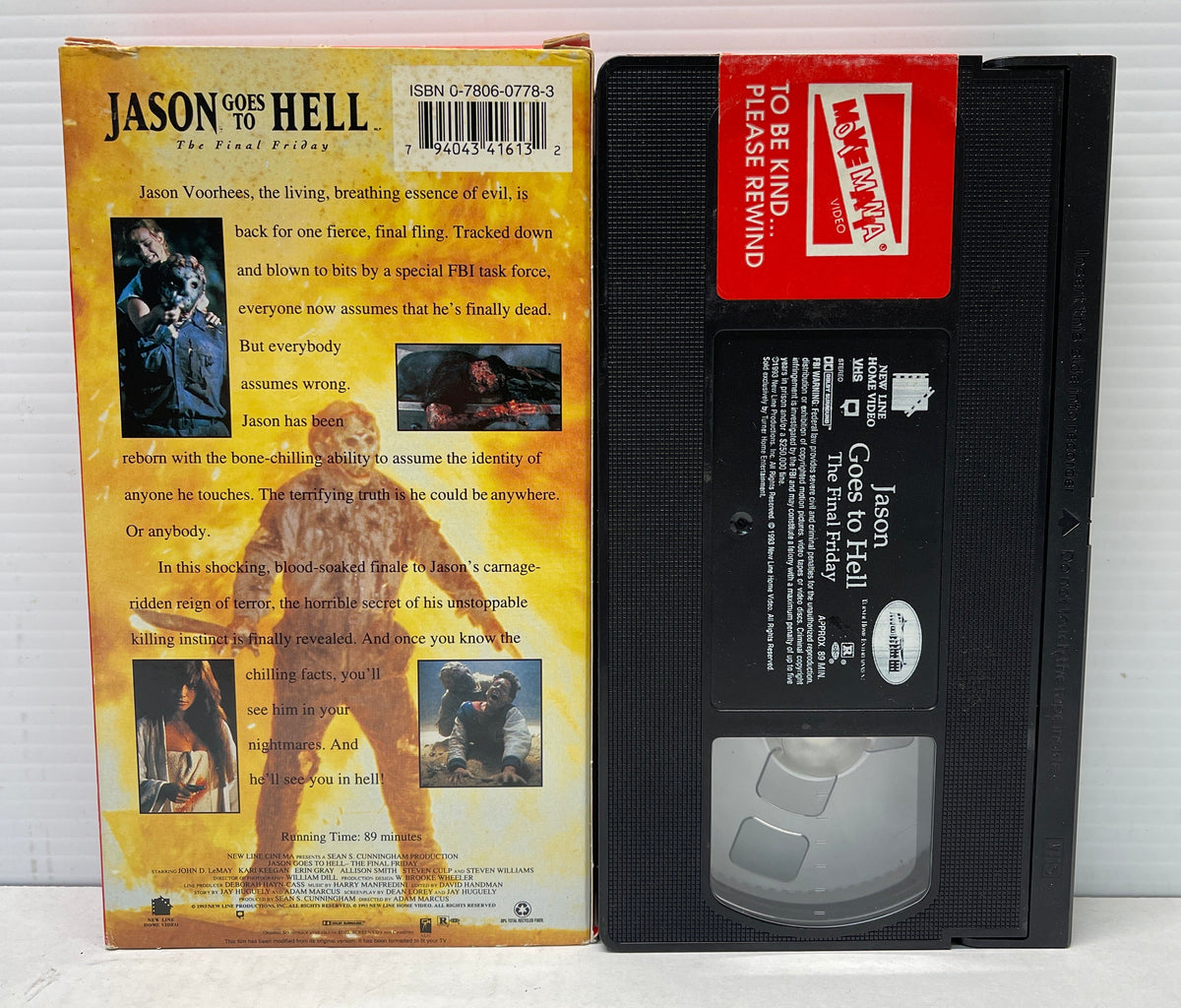 Jason Goes to Hell: The Final Friday (VHS, 1993)