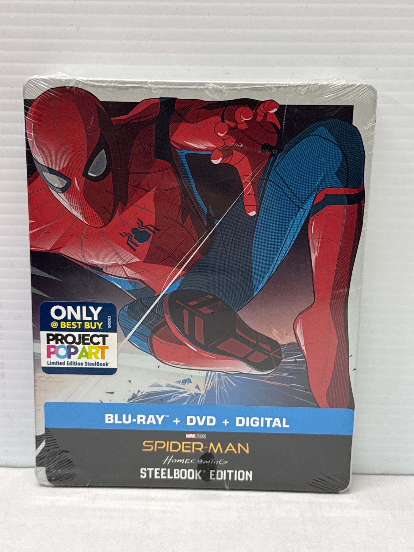 SPIDER-MAN HOMECOMING BLU-RAY + DVD + DIGITAL STEELBOOK PROJECT POP ART SEALED