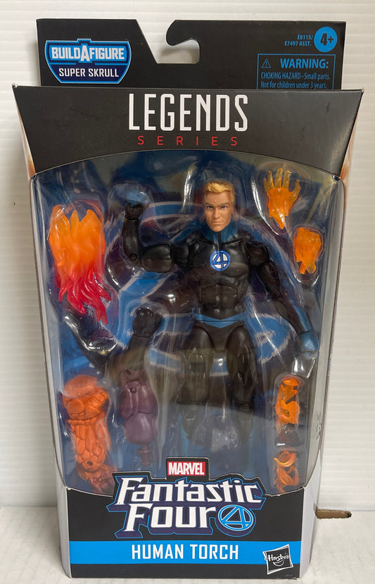 Marvel Legends Series Fantastic Four 6" Figure Human Torch Super Skrull BAF