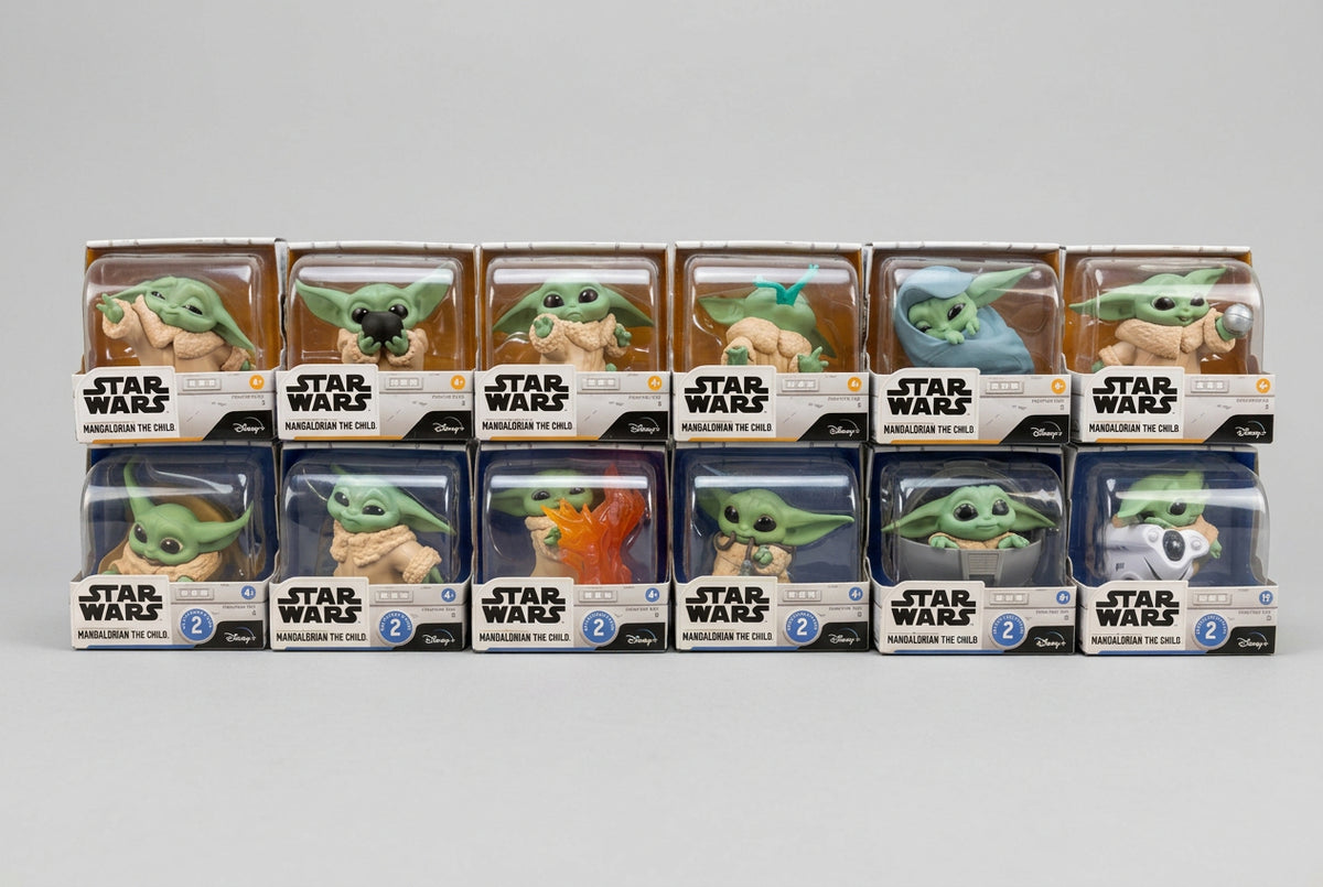 Star Wars Grogu The Child Bounty Collection Series 1 & 2 – Complete 12-Figure Set with Display Box