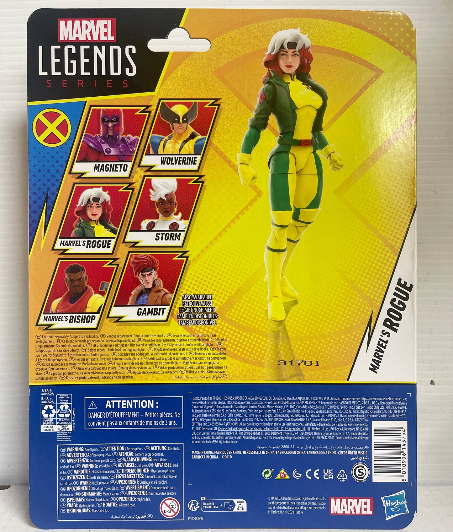 HASBRO MARVEL LEGENDS X-MEN '97 MARVEL'S ROGUE 6" ACTION FIGURE