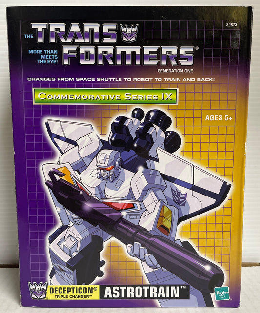 Transformers  G1 Astrotrain Commemorative Series IX Hasbro Decepticon 3 Changer