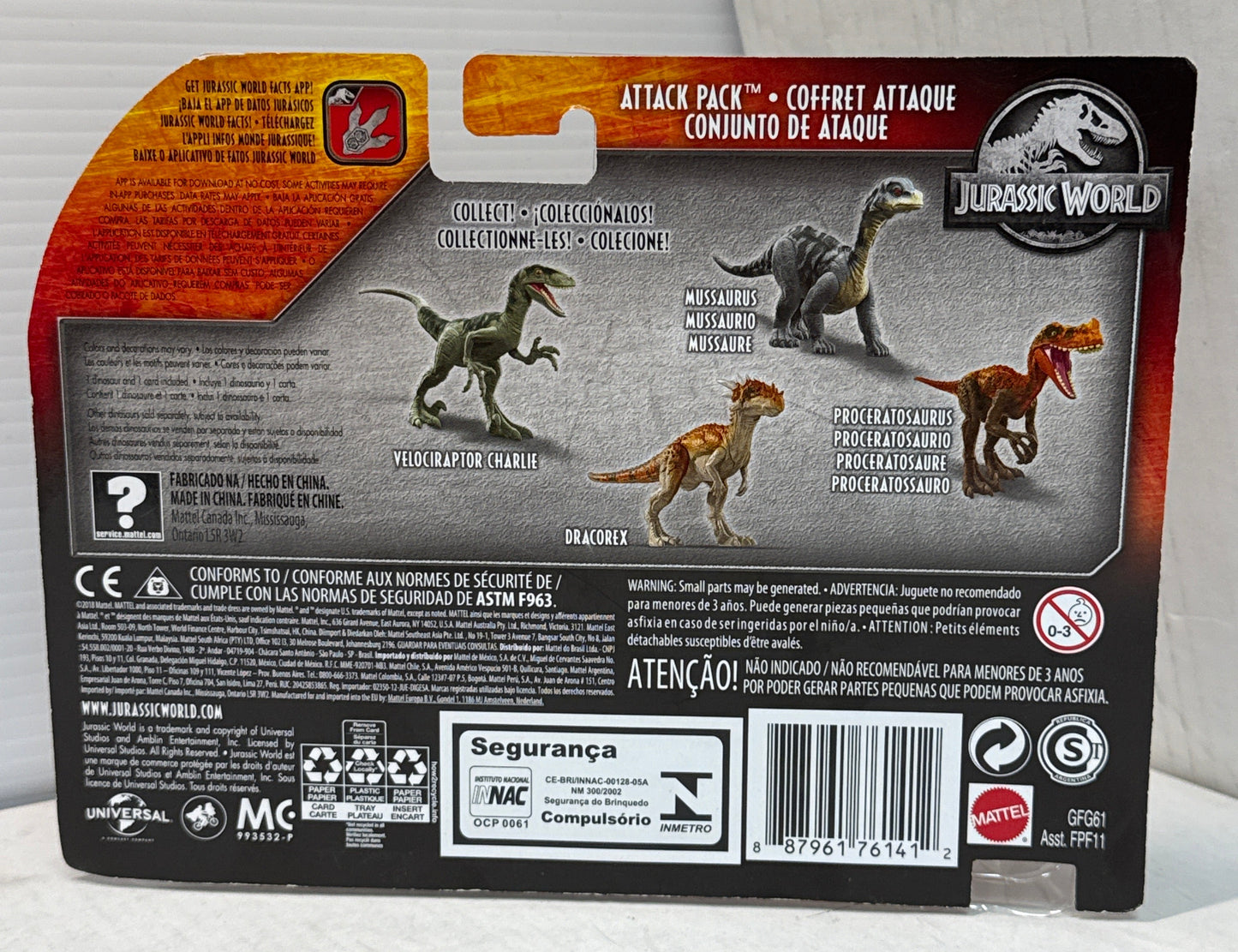 Jurassic World Dino Rivals Mussaurus Attack Pack