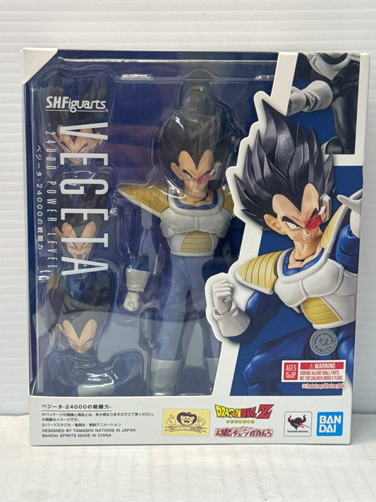 Vegeta 24000 Power Level - S.H.Figuarts - Open Box Complete - Dragonball Z Action Figure