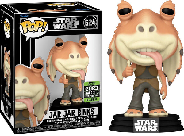 FUNKO POP STAR WARS #624 JAR JAR BINKS (2023 GALACTIC CONVENTION)