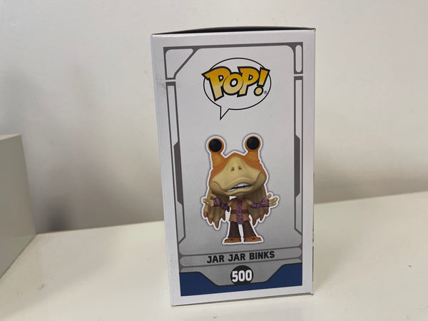 Pop 7BAP Signature Series Star Wars Jar Jar Binks #500 Signed By Ahmed Best with JSA Certification