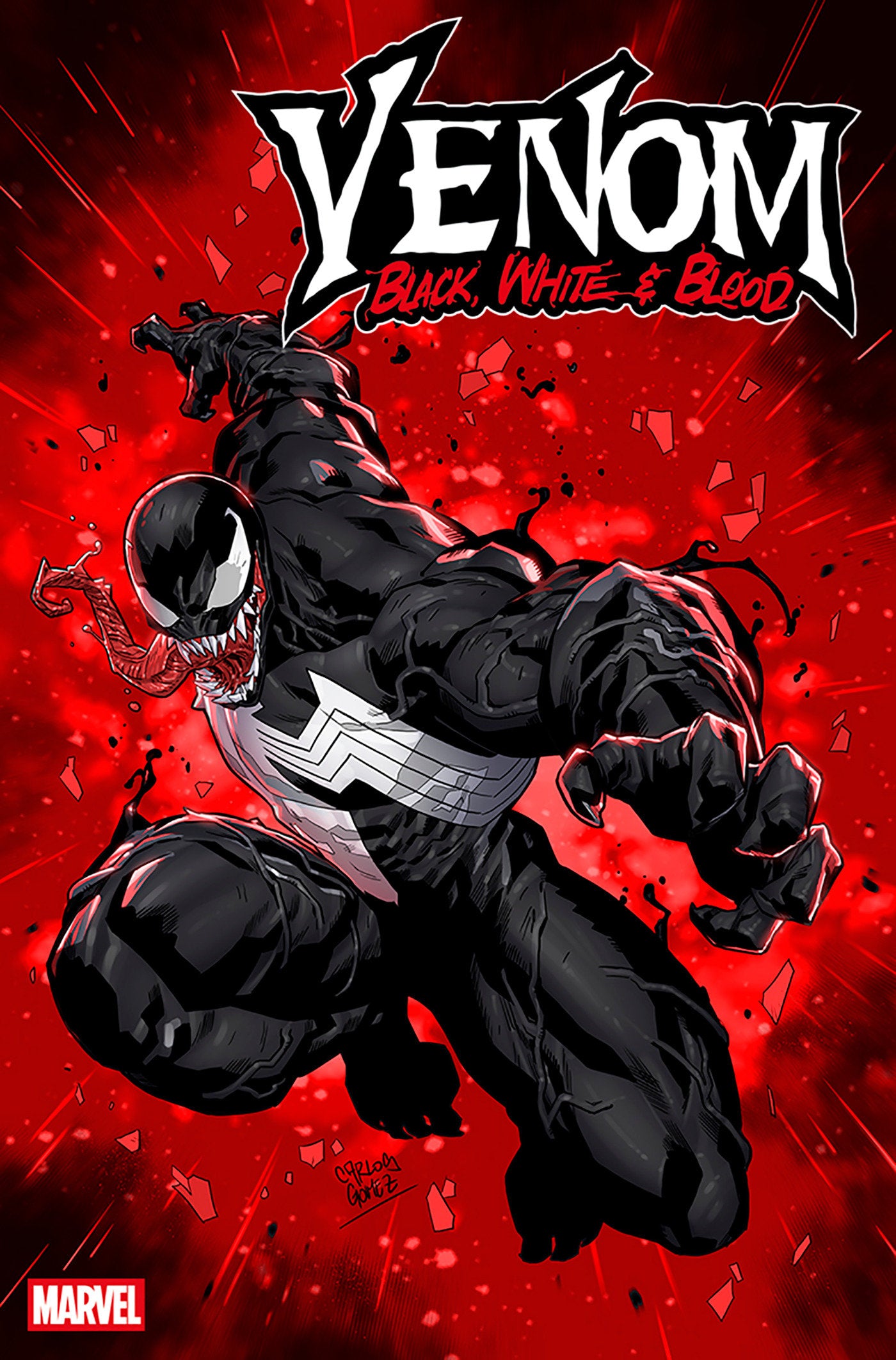 Venom: Black, White & Blood #2 Carlos Gomez Variant 1:25