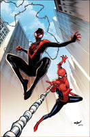 The Spectacular Spider-Men #1 David Marquez Ratio 2nd Print Full Art Variant