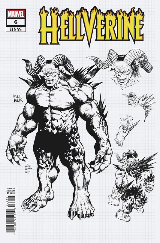 Hellverine #6 Raffaele Ienco Design Variant 1/10