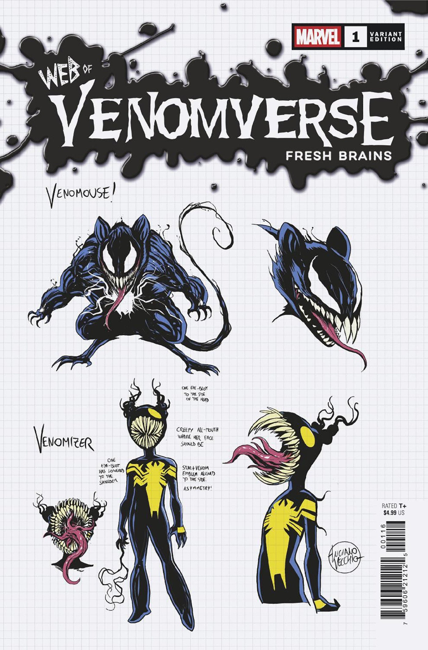 Web Of Venomverse: Fresh Brains #1 Luciano Vecchio Design Variant 1:10