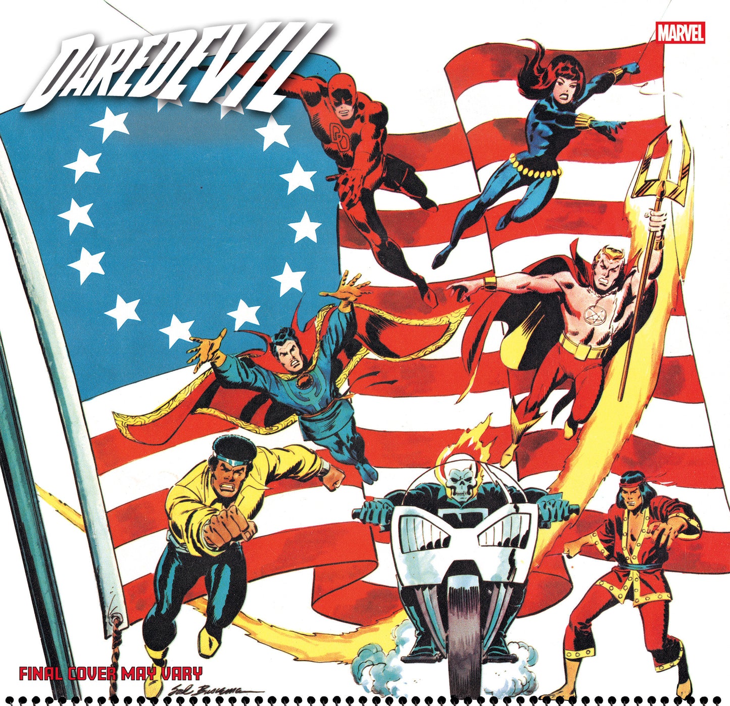Daredevil #1 Sal Buscema Bicentennial Calendar Hidden Gem Variant 1:50