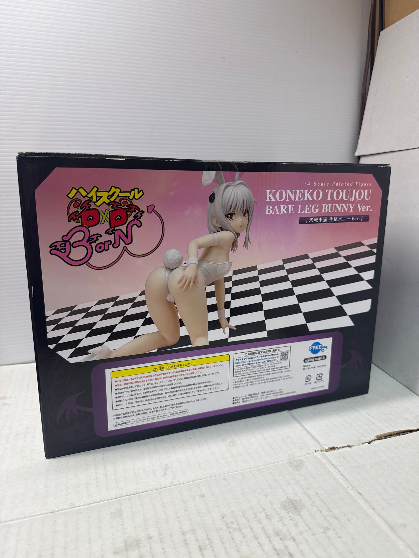 FREEing Koneko Toujou Bare Leg Bunny Painted Figure 1/4 High School DxD - SEALED