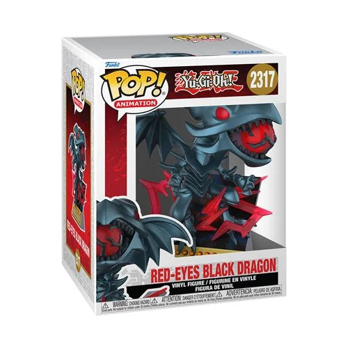 Yu-Gi-Oh Red-Eyes Black Dragon Card Premium Funko Pop! Vinyl Figure #2317