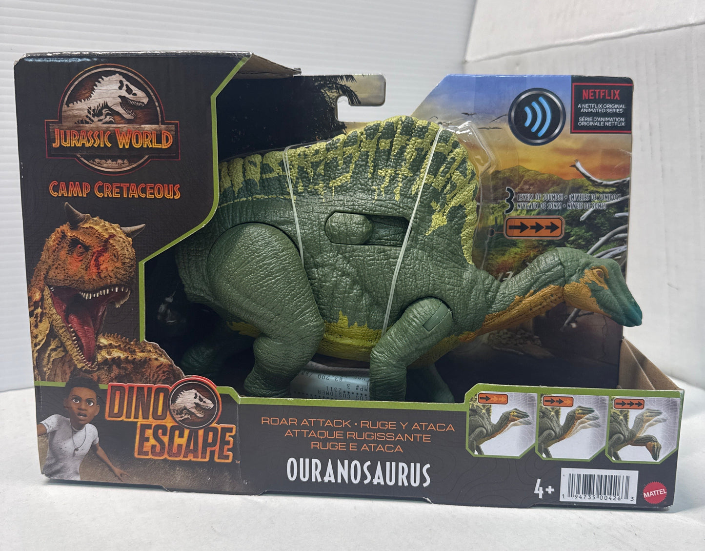 Jurassic World DINO ESCAPE Ouranosaurus Roar Attack Action Figure