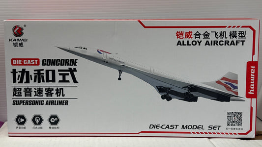 1:125 Scale Die-cast Concorde Airplane Model - British Airways Edition Open Box Complete