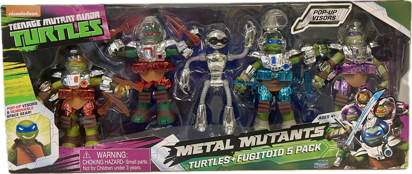 Teenage Mutant Ninja Turtles Metal Mutants Turtles & Fugitoid 5-Pack