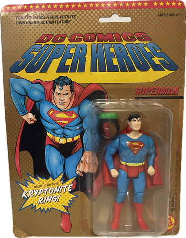 DC Comics Super Heroes Superman Figure w/ Kryptonite Ring