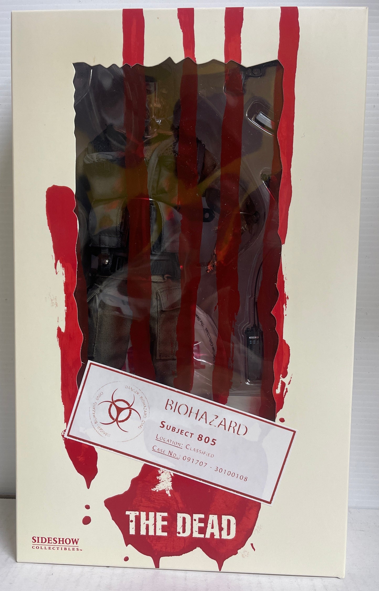 Subject 805 Biohazard Tactical Zombie SIDESHOW HOT TOYS The Dead 1/6 12"