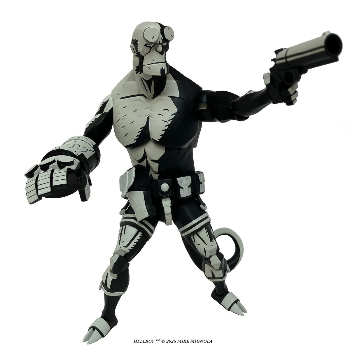 Hellboy Black and White 1:12 Scale Action Figure - Entertainment Earth Exclusive