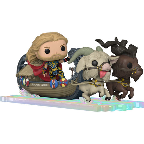 Thor: Love and Thunder Thor, Toothgnasher, and Toothgrinder Goat Boat Super Deluxe Funko Pop! Ride #290