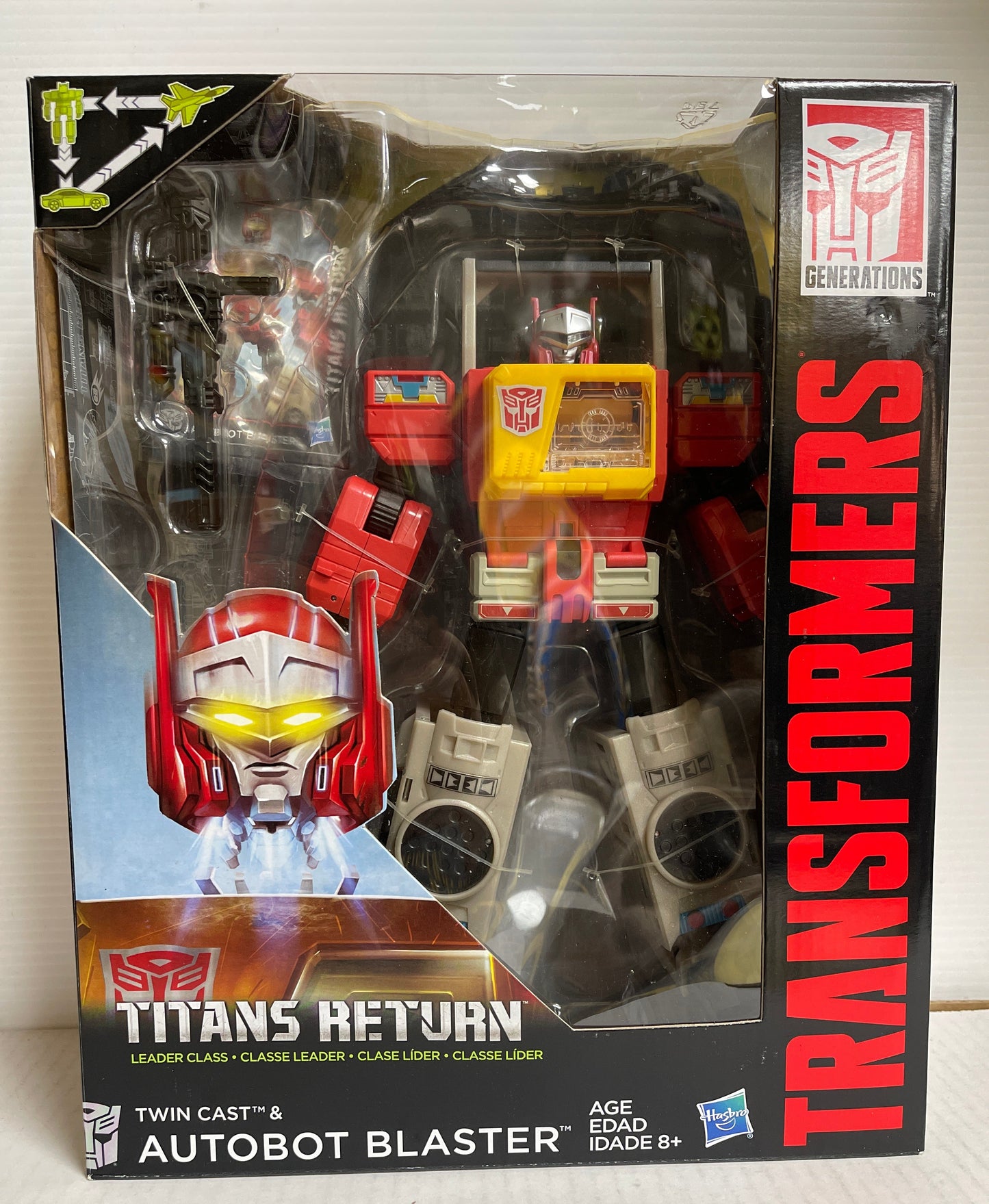 Transformers TITANS RETURN Leader Class BLASTER & TWIN CAST Headmaster 2015