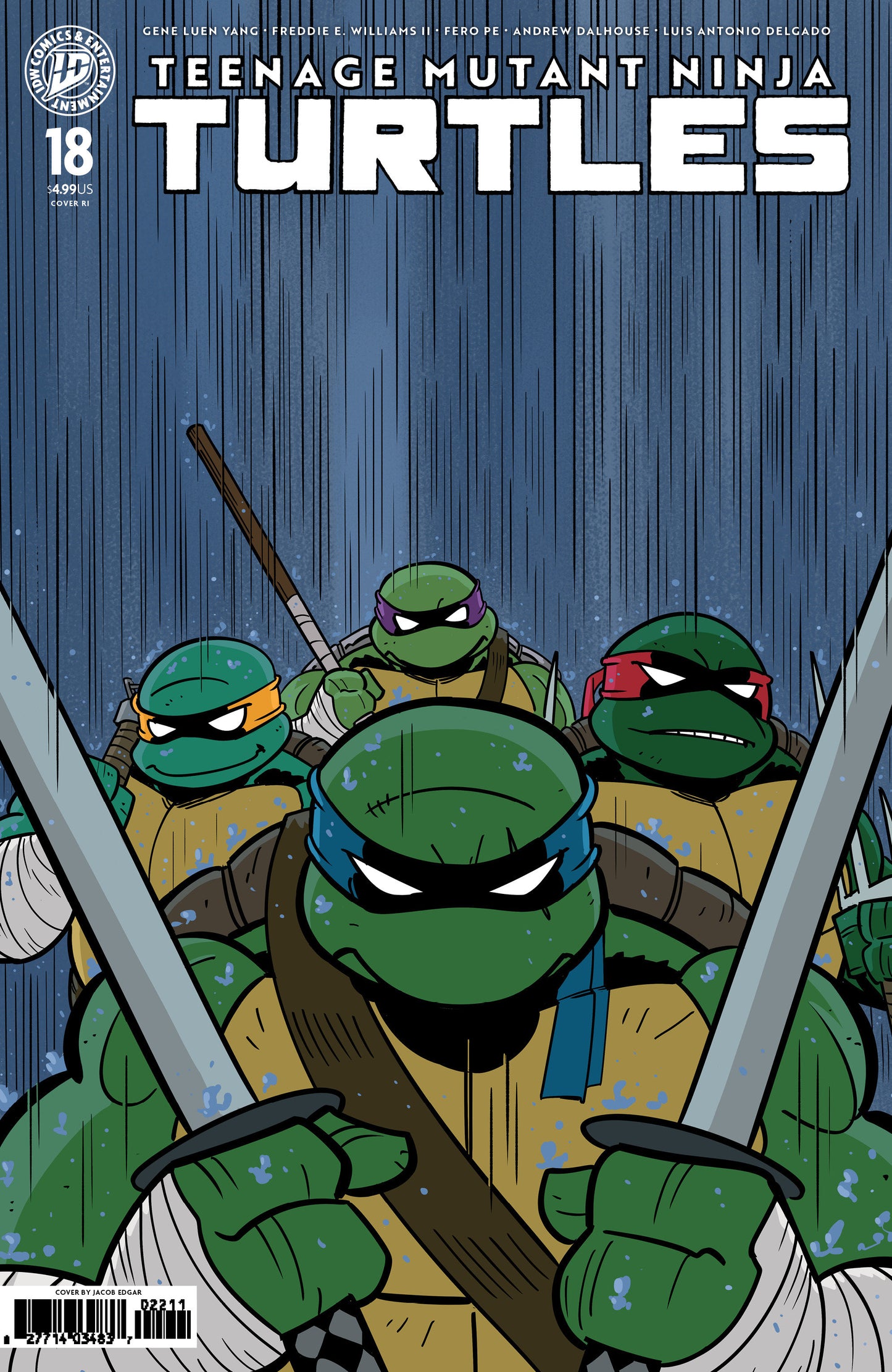 Teenage Mutant Ninja Turtles #18 Variant Ri (25) (Edgar)