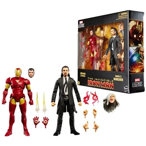 Iron Man Marvel Legends Series Iron Man (Extremis) and Mandarin 6-Inch Action Figures