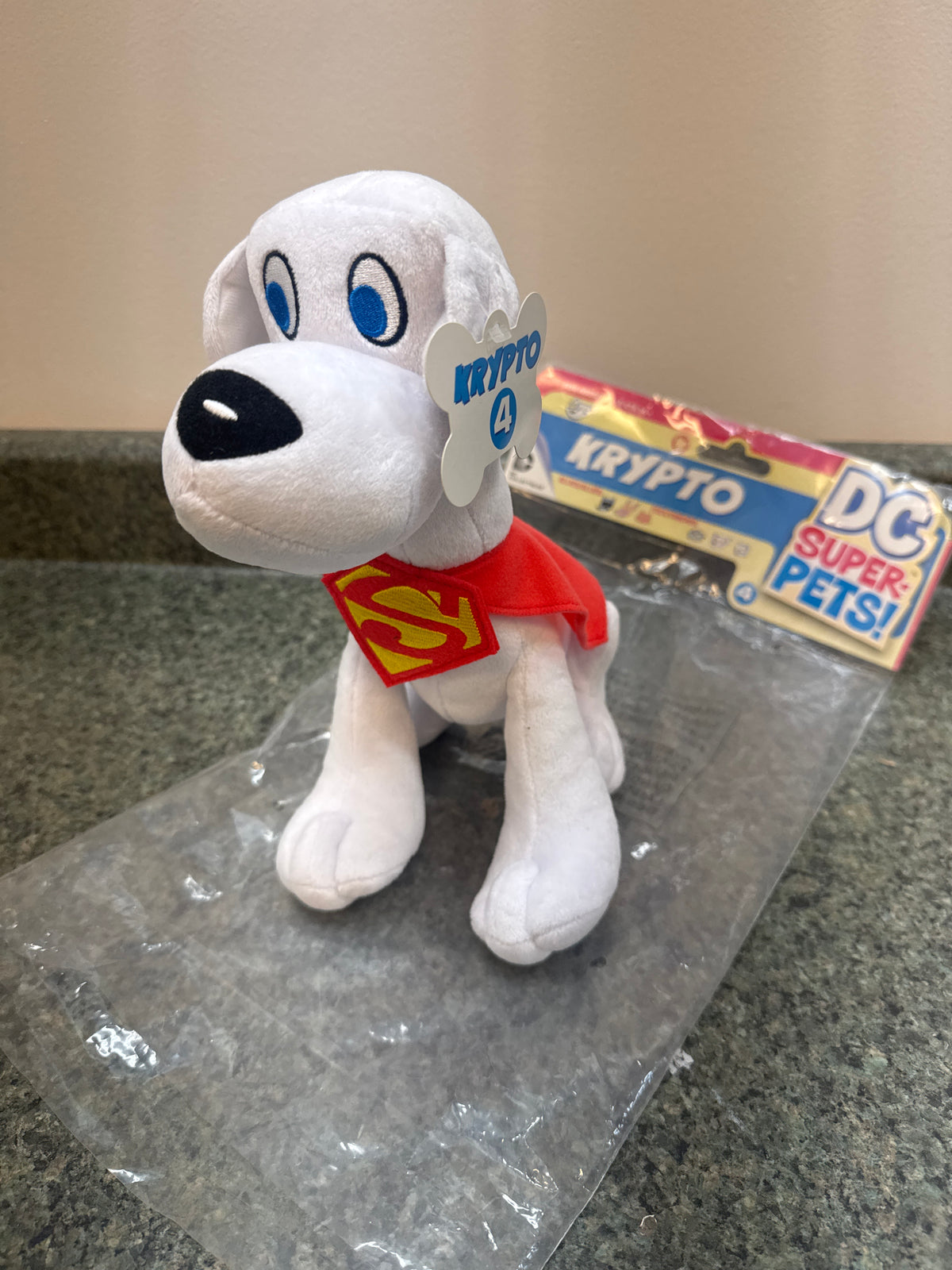 DC Super-Pets Krypto 7" Plush PX Exclusive 2015 Limited DC Collectibles With Tag Open Bag