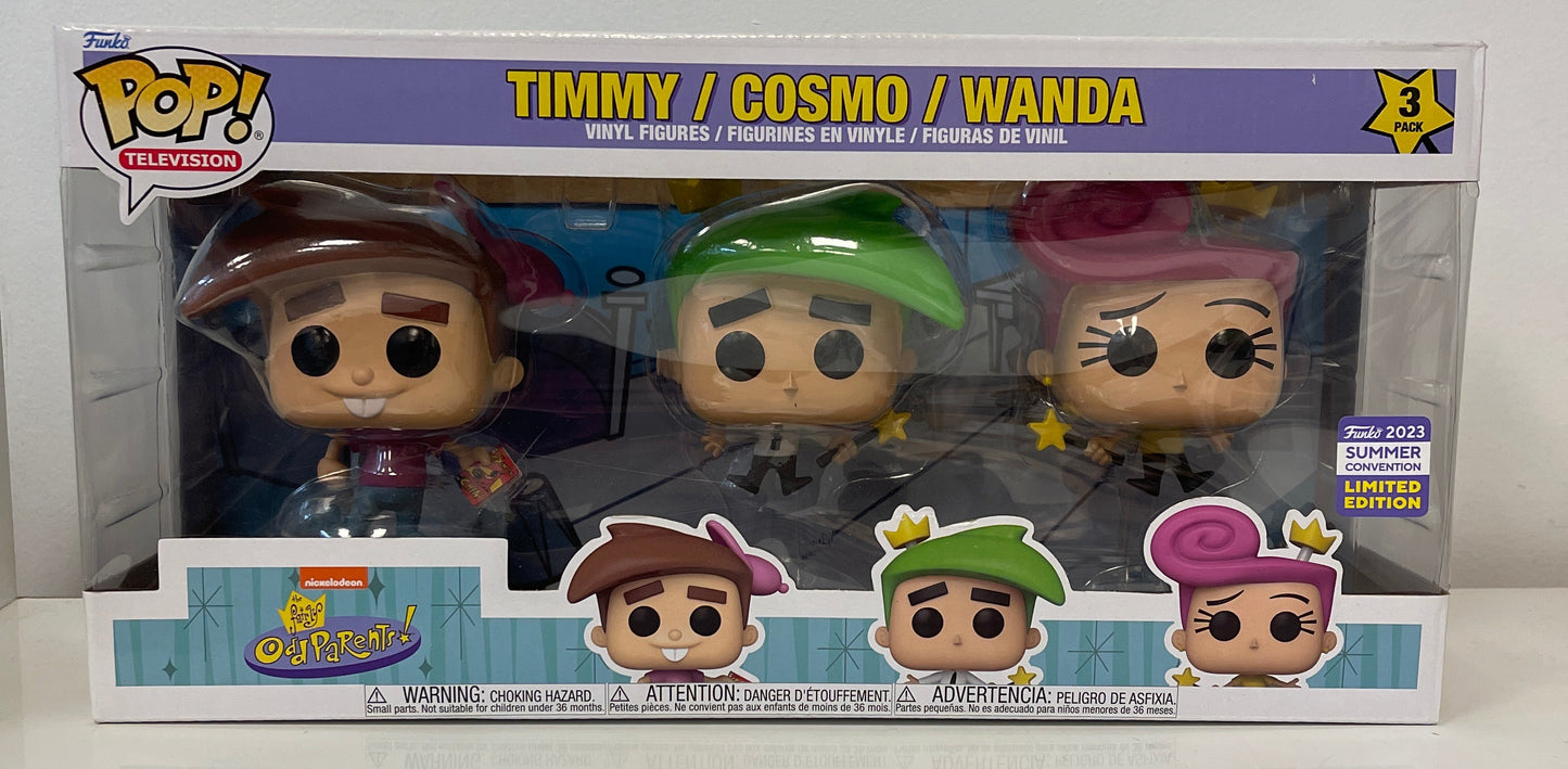 Funko Pop! Vinyl: Timmy / Cosmo / Wanda - 3 Pack (SDCC) - San Diego Comic Con