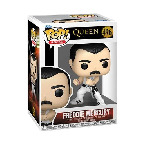 Queen Freddy Mercury (White Singlet) Funko Pop! Vinyl Figure #496