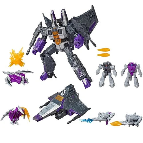 Transformers Generations War for Cybertron Siege Voyager WFC-S27 Decepticon Phantomstrike Squadron 4-Pack: