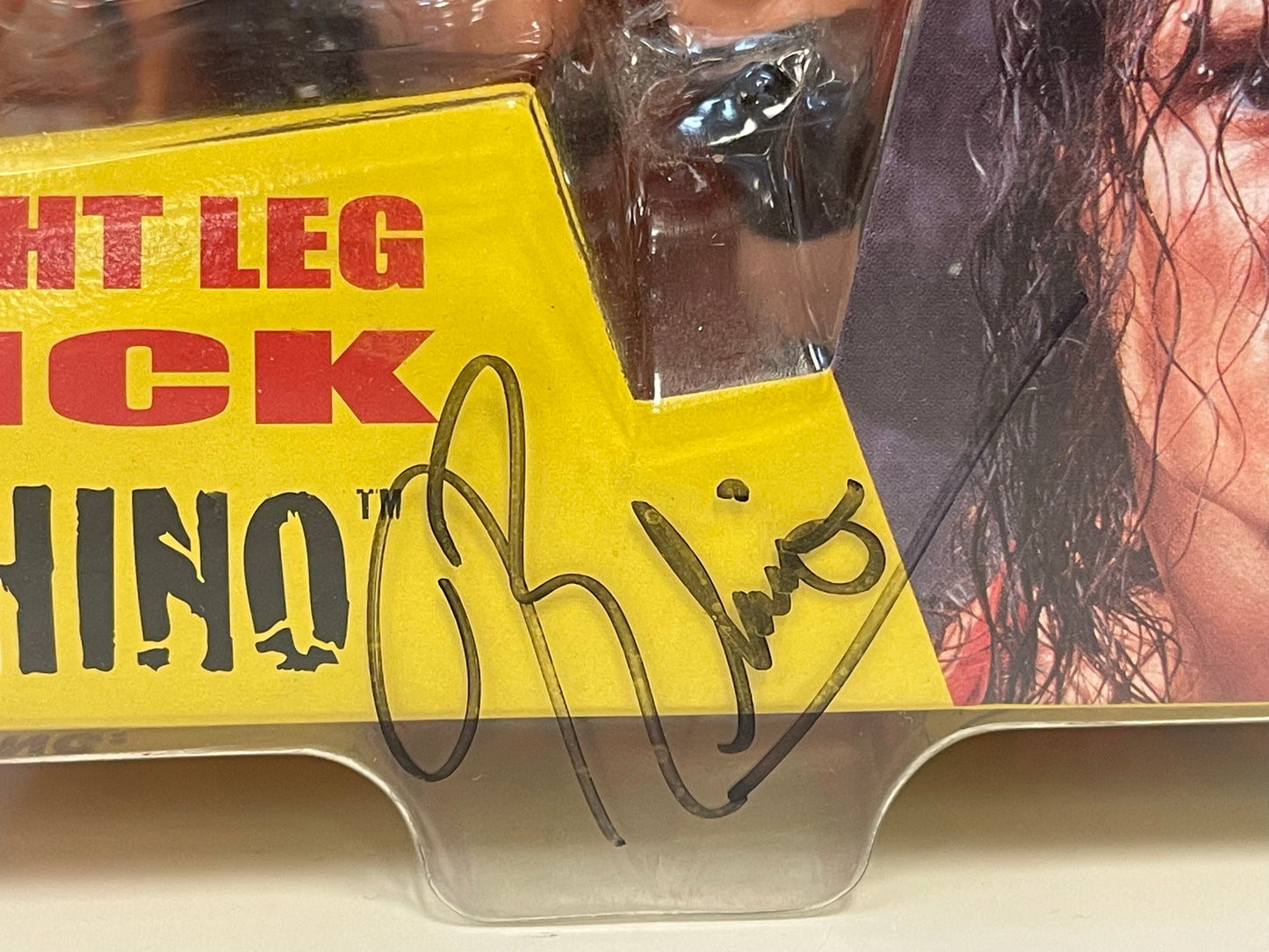 ECW Champion Clashers Rhino Action Figure SIGNED