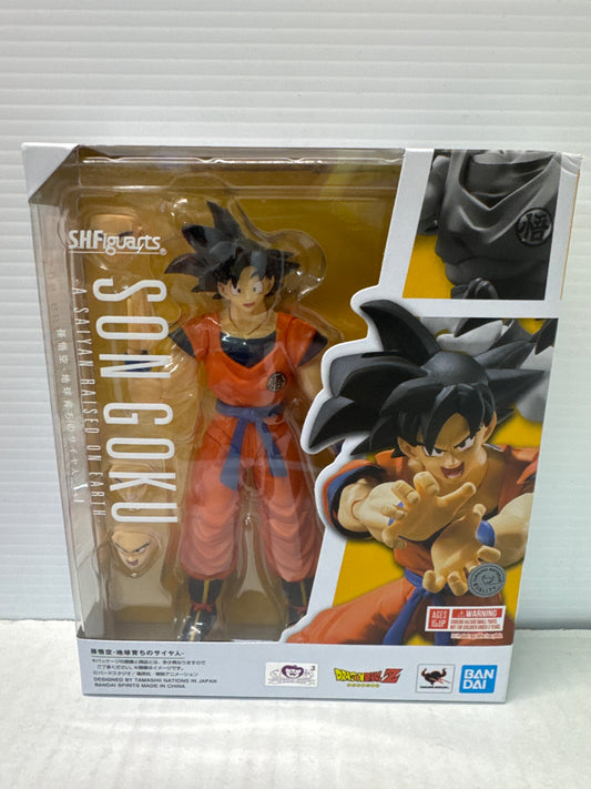 Son Goku A Saiyan Raised On Earth - S.H.Figuarts - Open Box Complete - Dragonball Z Action Figure (B)