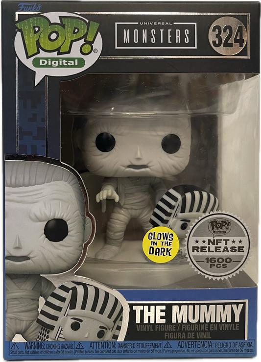 Pop Digital Universal Monsters The Mummy #324 Glows In Dark