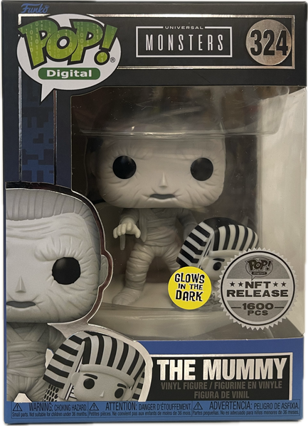 Pop Digital Universal Monsters The Mummy #324 Glows In Dark