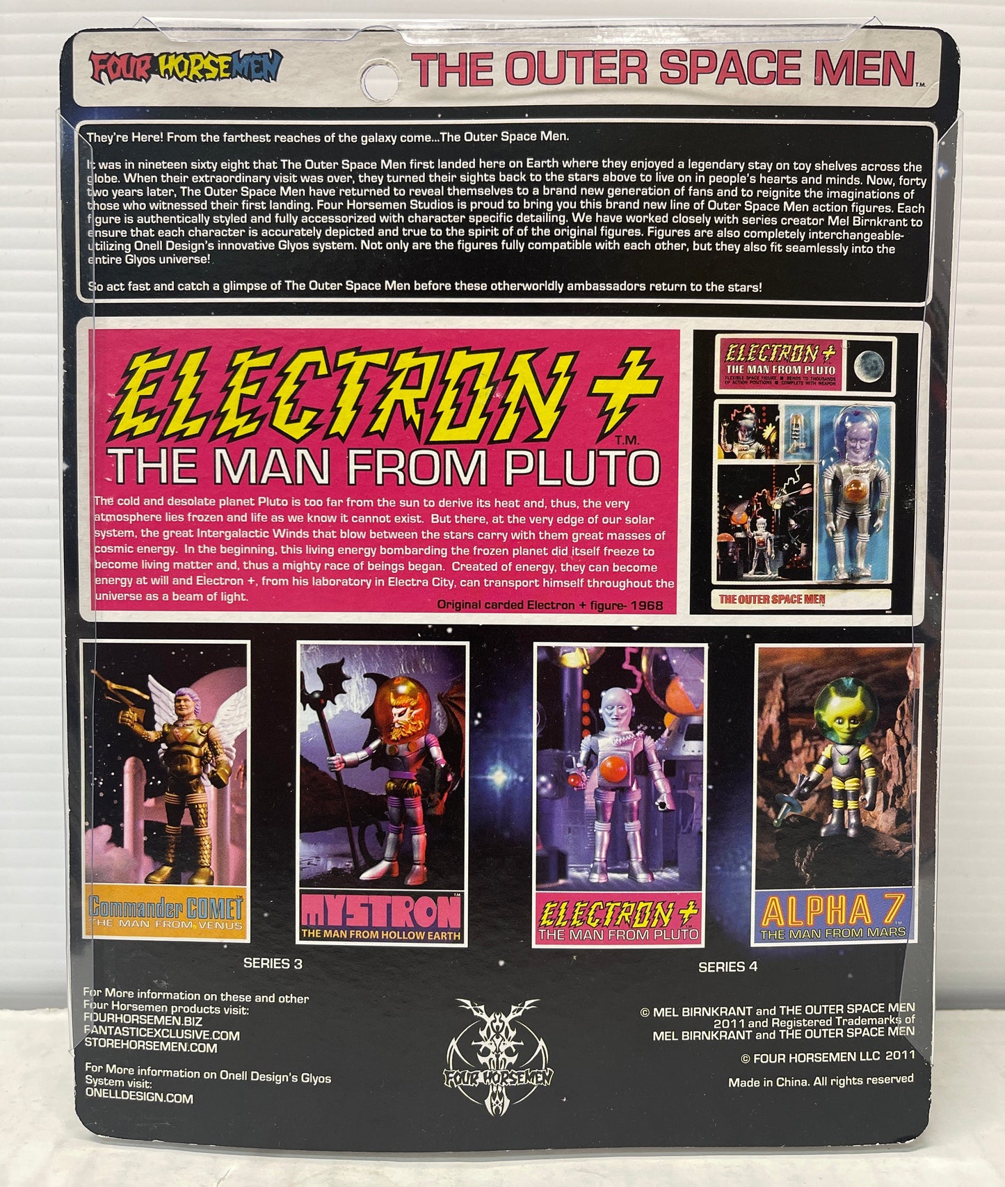 The Outer Space Men Electron+ Man From Pluto Four Horsemen 2011 Infinity Figure