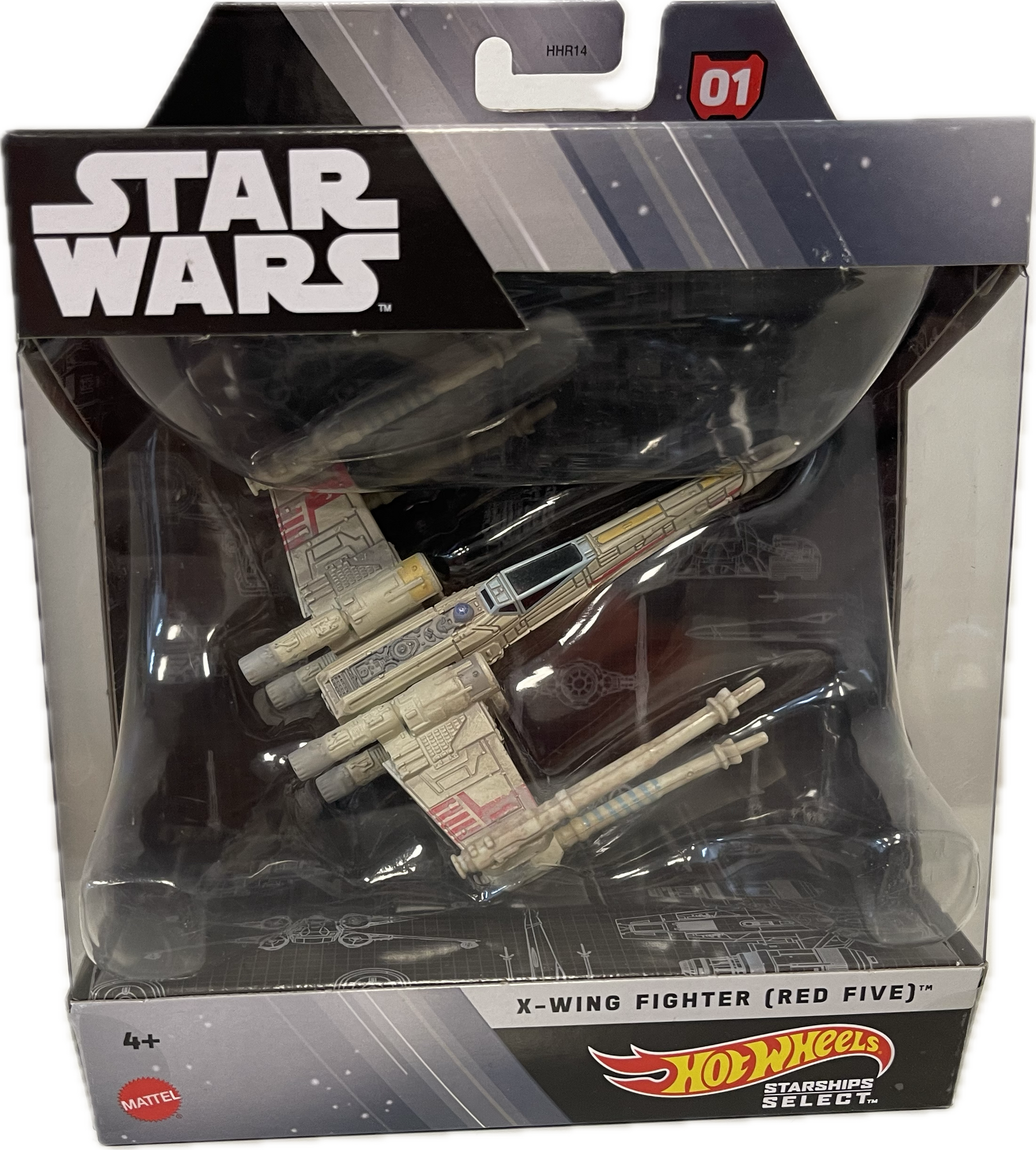 Hot Wheels Starships Select Star Wars X-Wing Fighter (Red Five) 01