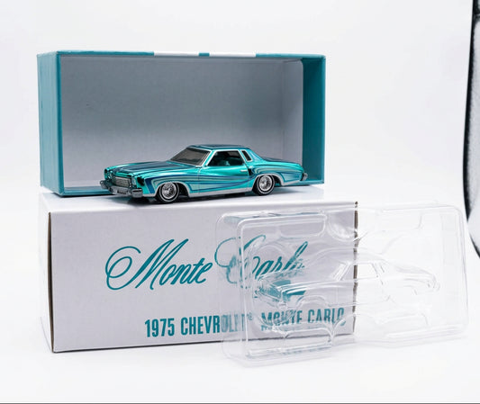 Hot Wheels 2024 RLC Exclusive Red Line Club 1975 Chevrolet Monte Carlo Teal